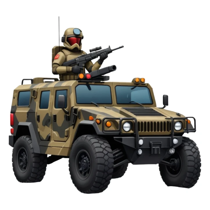 Stealthy camouflage Rock climbing Snow planet dark scary Imperial Shock Troopers police off road interceptor humvee camper  sticker