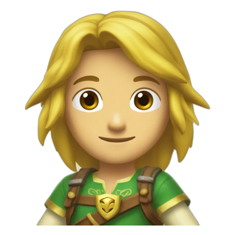 Zelda buvant une bière sticker