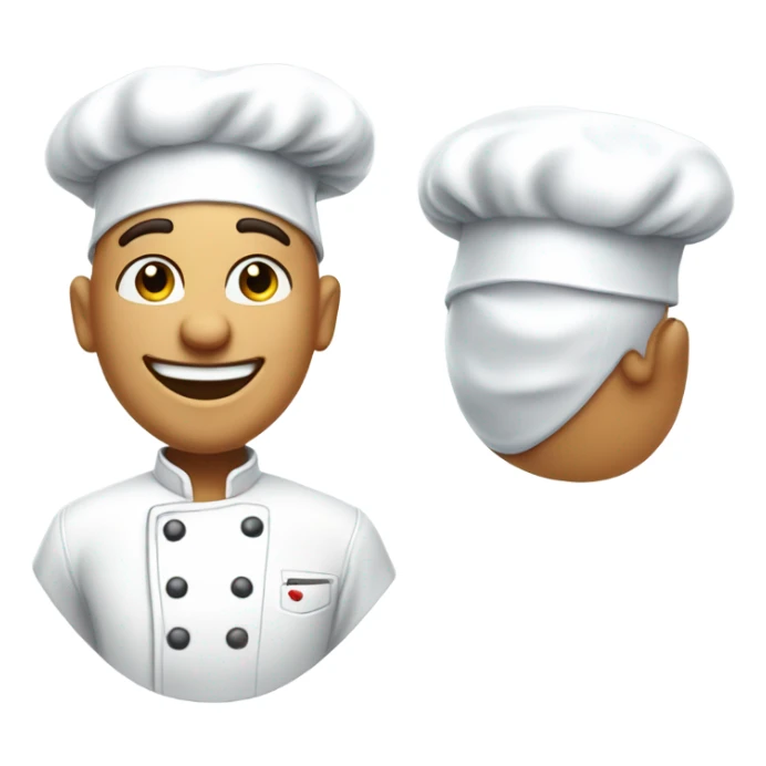 Heart eyes chef sticker