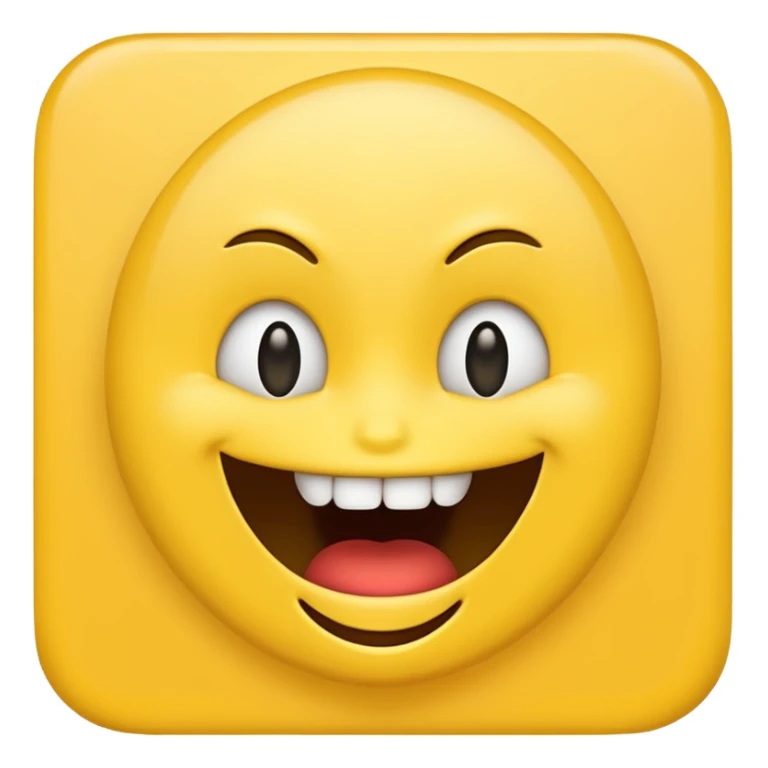 Weird creepy smile emoji sticker
