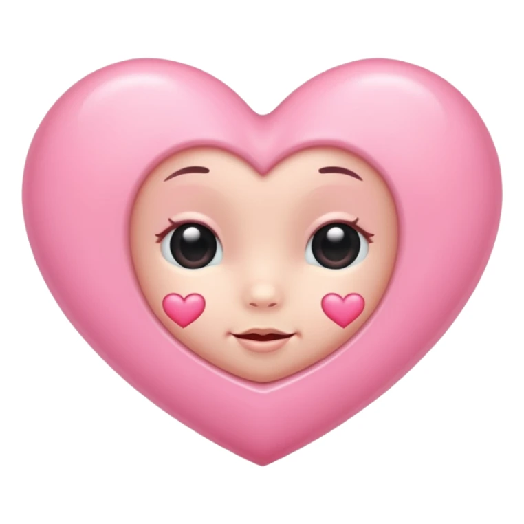 Baby Pink heart sticker