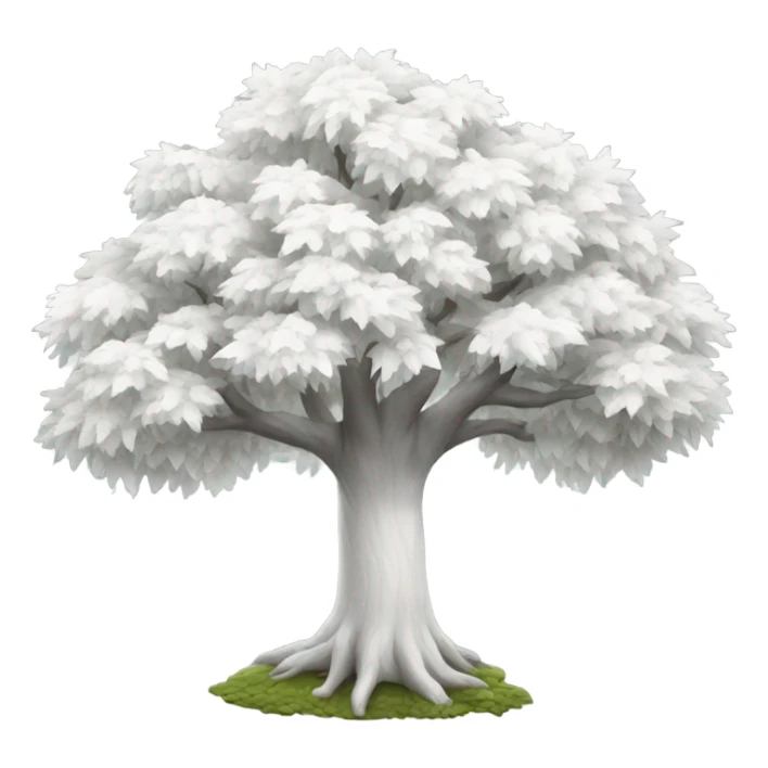 white tree sticker