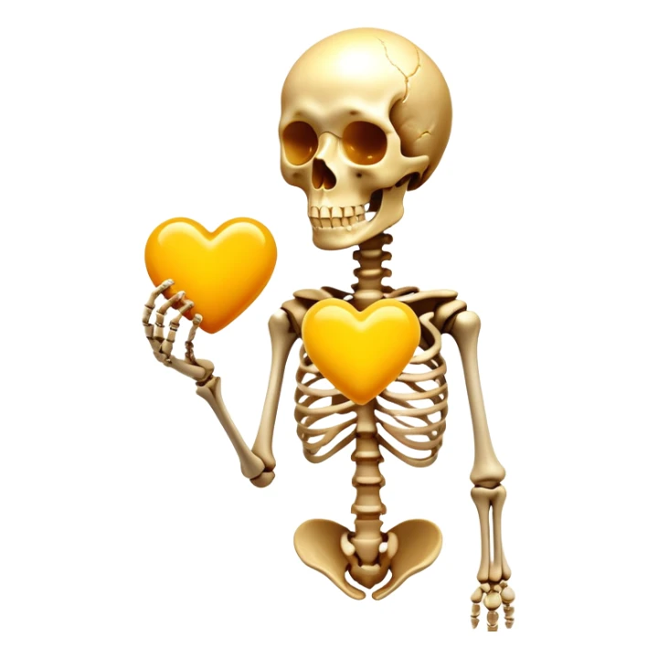 Aged cheese, egg yolk, natto, and chicken liver emitting golden key-shaped lights that direct calcium particles toward bones and away from arteries. The skeleton glows where the calcium is properly deposited, while a heart remains clear and healthy, showing vitamin K2's dual role. sticker