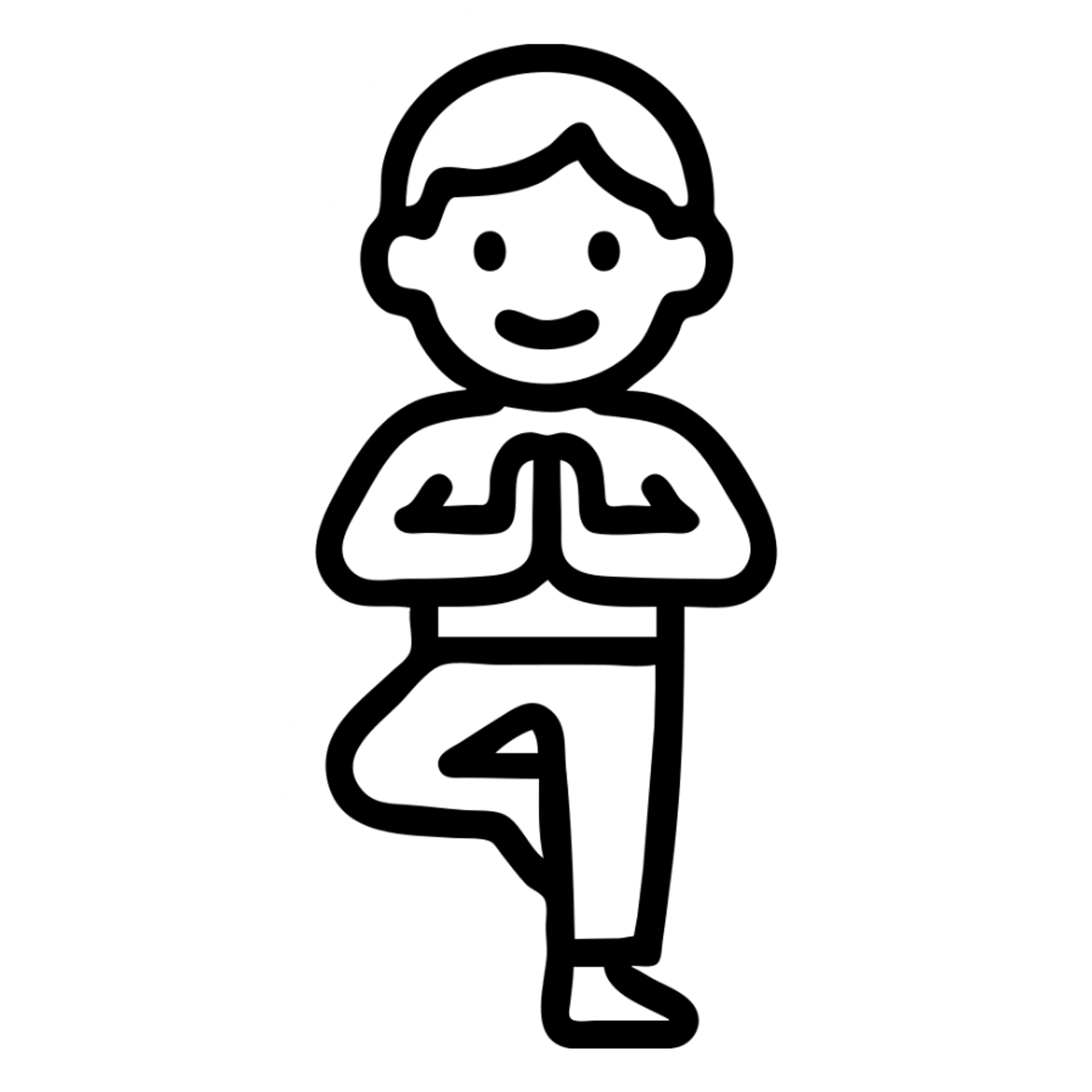 icon on the theme of kids yoga classes.  sticker
