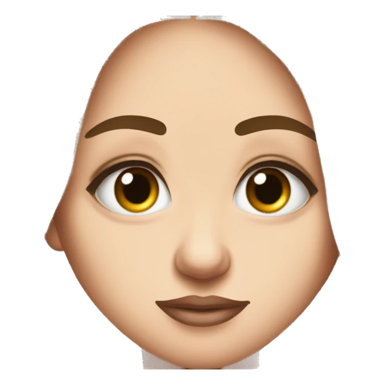 helpless big eyes with lashes woman sticker