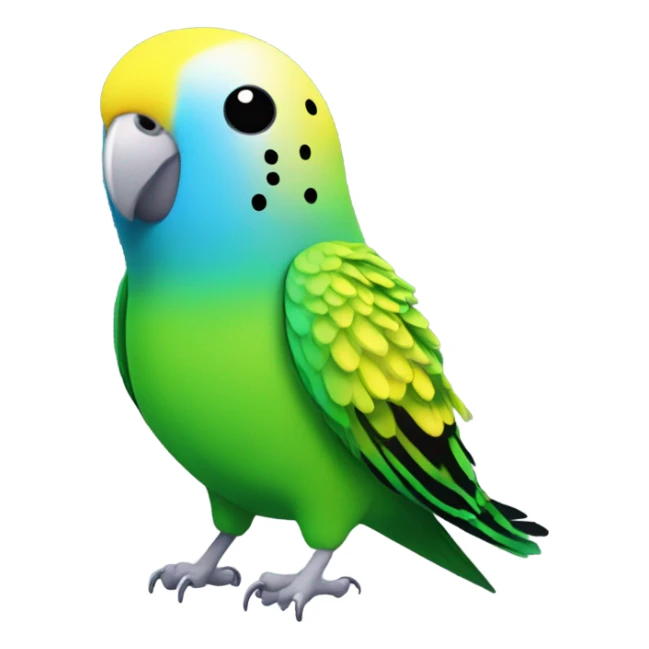 Generate an emoji of a budgie  sticker