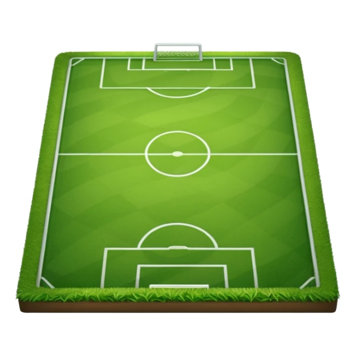 piece of short grass of a soccer field sticker