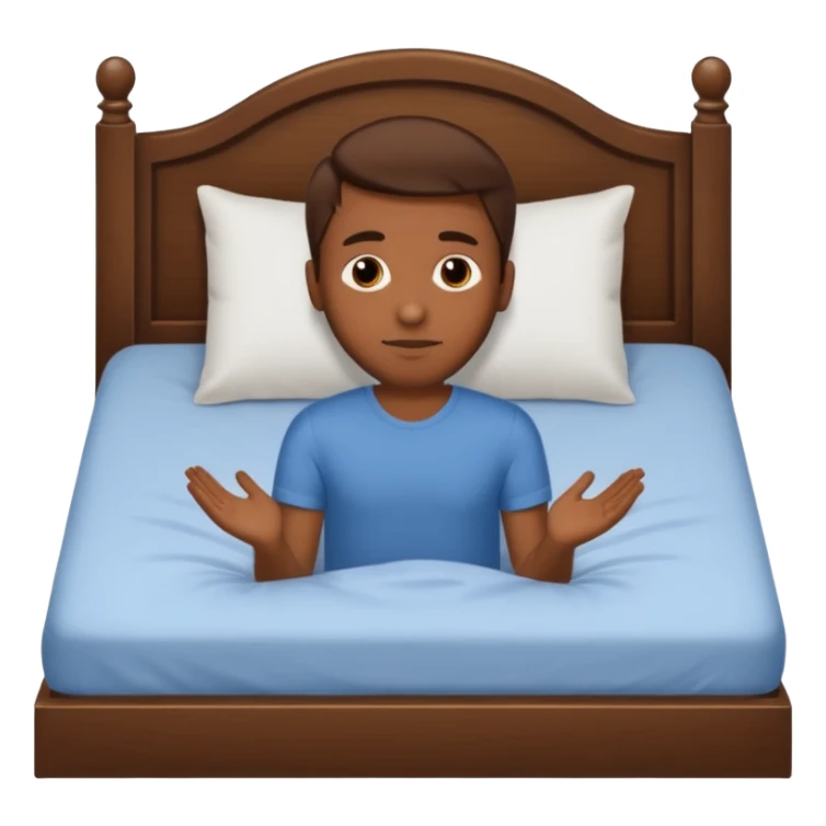 Naked brown haired guy on bed saying come to me sticker