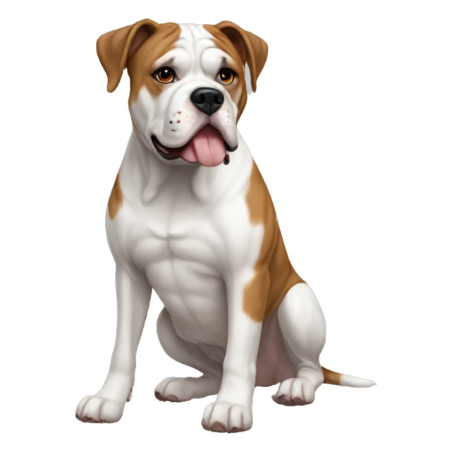 American Bulldog Dog Breed Full Body sticker
