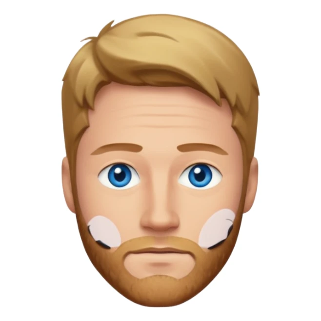 Jake McDorman with blue eyes sticker