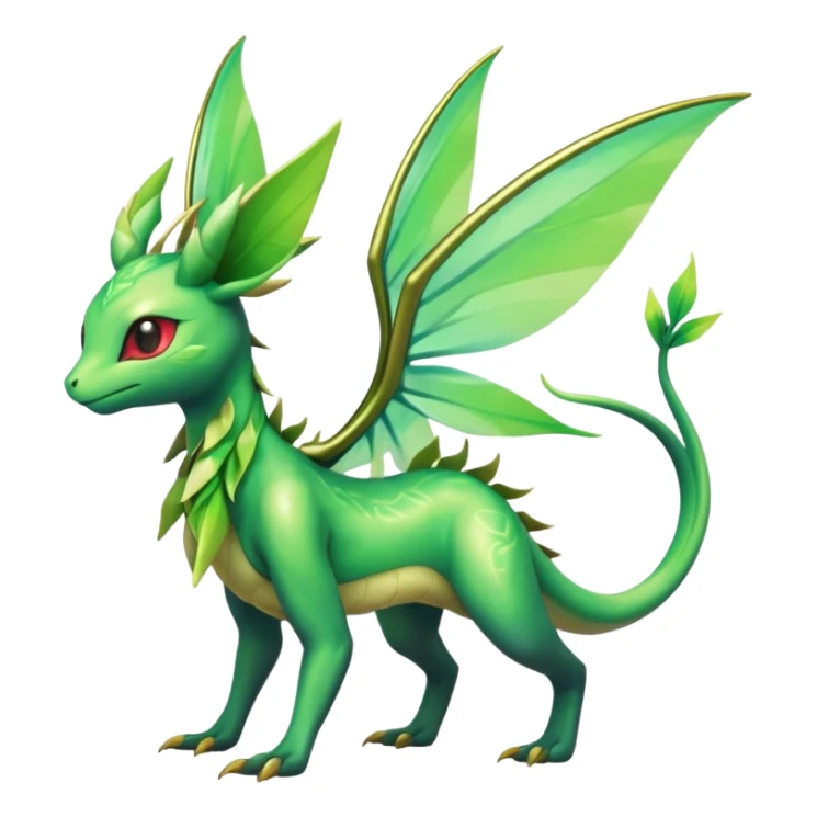 Shiny Exotic Flygon-Leafeom-Celebi-Scyther-Hybrid-Creature sticker