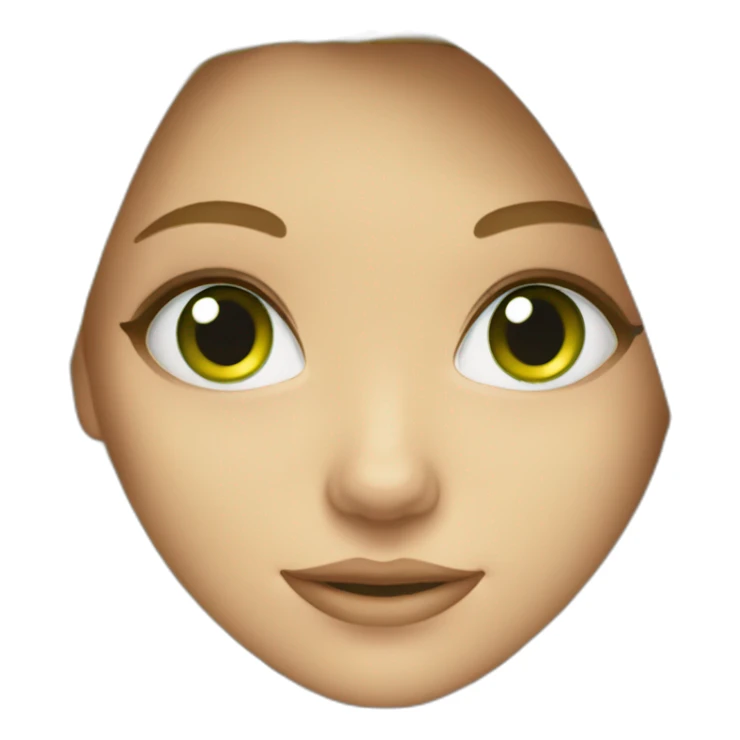 Blond girl Green eyes sticker