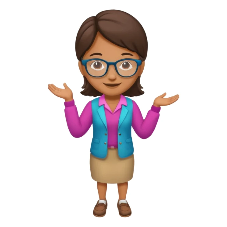 kinder teacher full body sticker