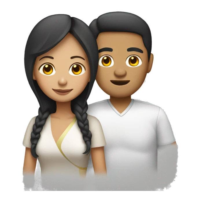 filipina women with mexican man sticker