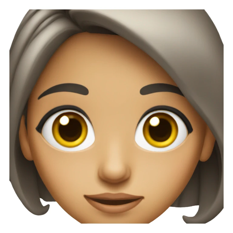Young Hispanic woman with big eyes sticker