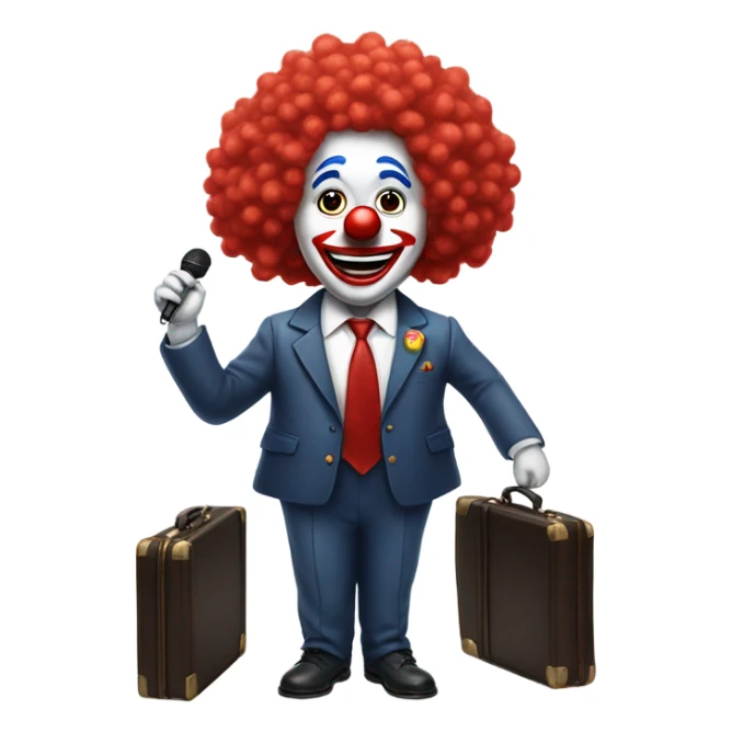Clown president of the usa sticker