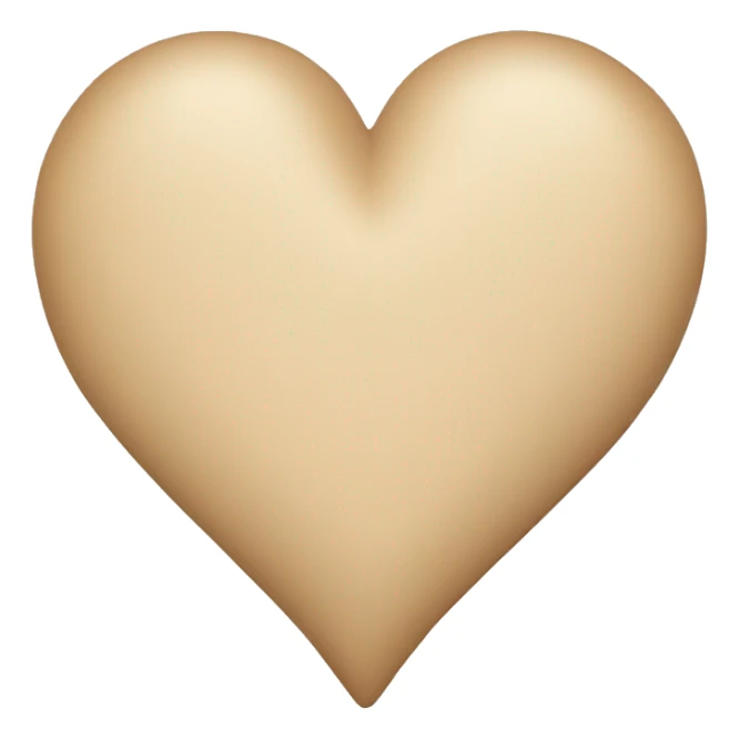 Beige Heart sticker