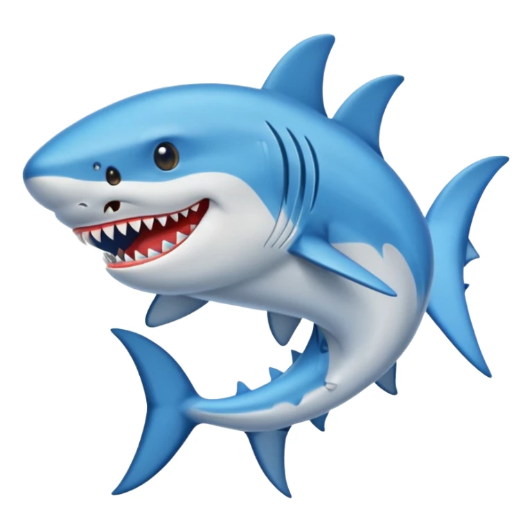 Tiburón con zapatos azules sticker