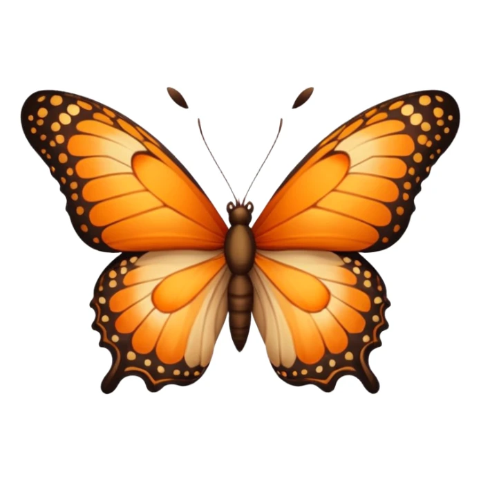 butterfly with leo print on the wings sticker