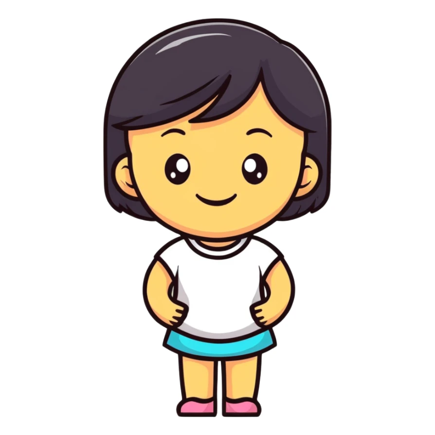 Beautiful smiling girl jinx sticker