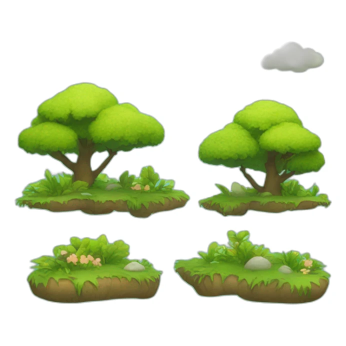 Cute nature sticker