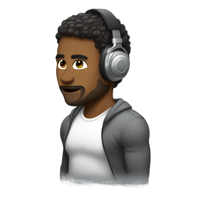 Listening to my music working out sticker