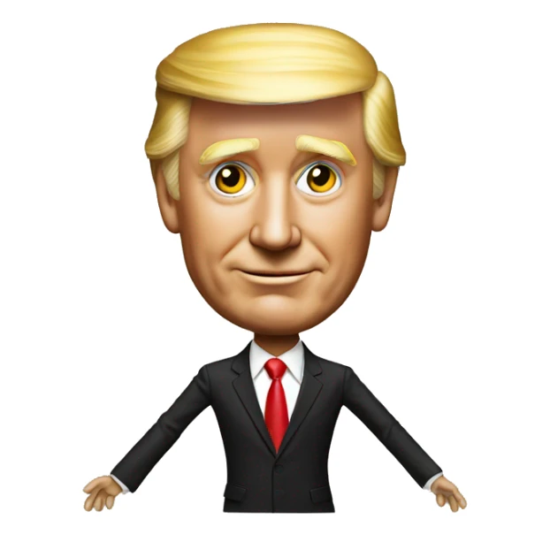  Trump stick figure marionette master elon sticker