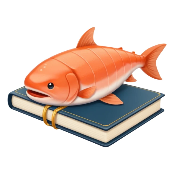 Livros com a cor salmão, livro fechado  sticker