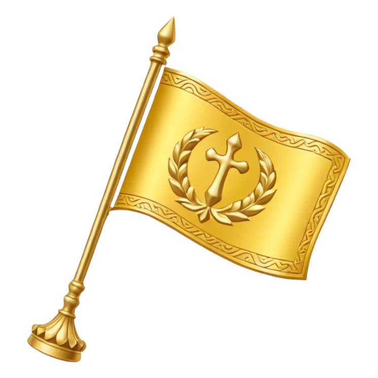 golden discord staff flag sticker