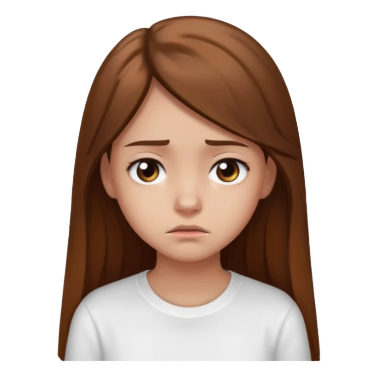 teenage gorl having disappointment about her idol - sadness from unfulfilled hopes or expectations sticker