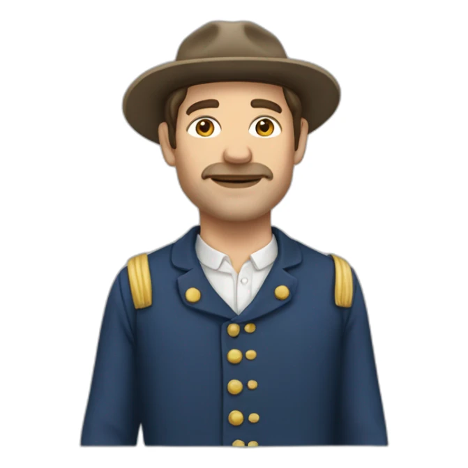 french man in french clothing sticker