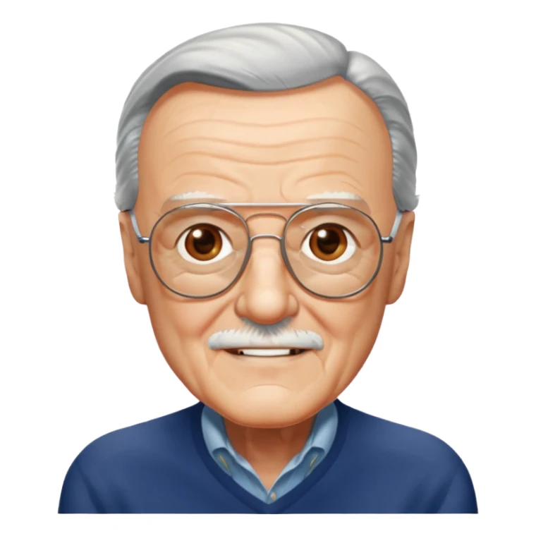 stan lee marvel movies character face only younger sticker