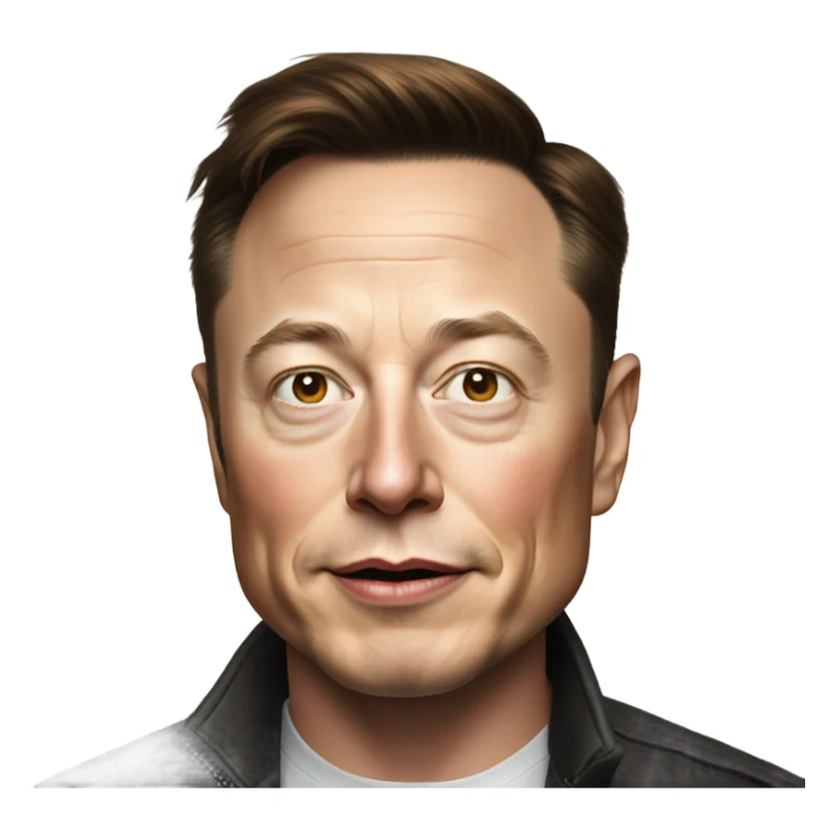 photorealistic elon musk sticker