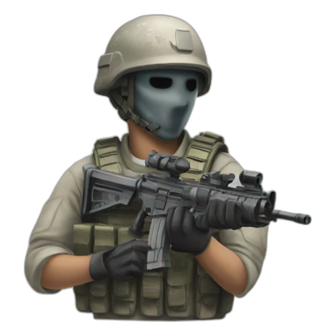 Ghost calle of duty sticker