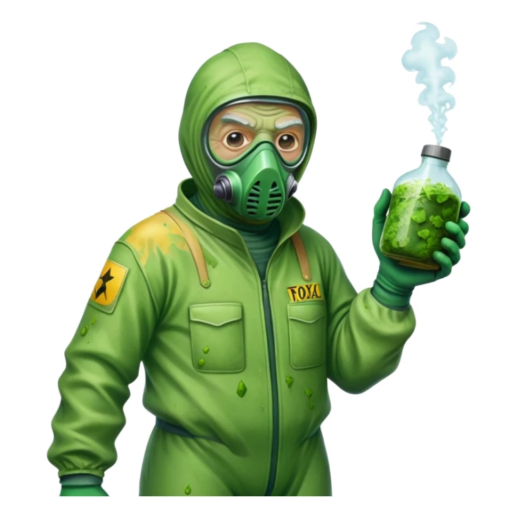 Gardener old Bob poison weeds from the toxic avenger sticker