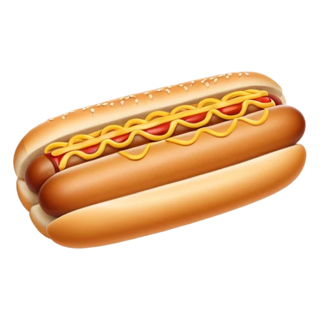 Dog inside of a hotdog sticker