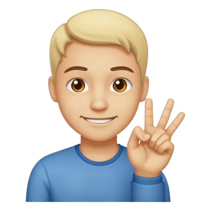 Face smirking and pinching fingers  sticker