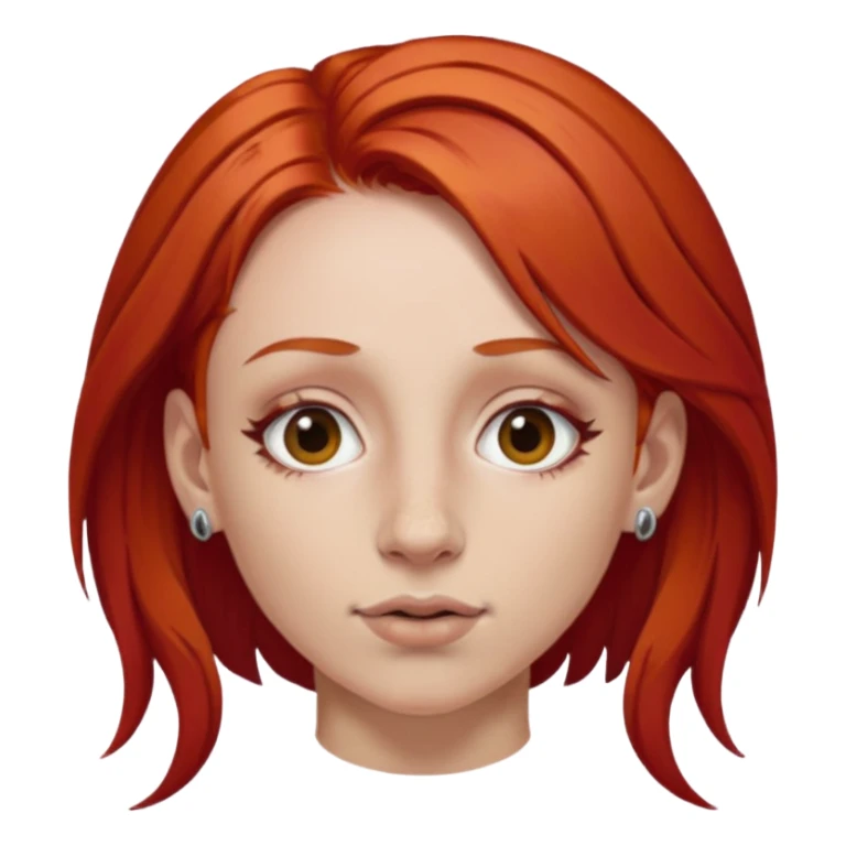 Triathlon Mhairi red hair septum pierced sticker