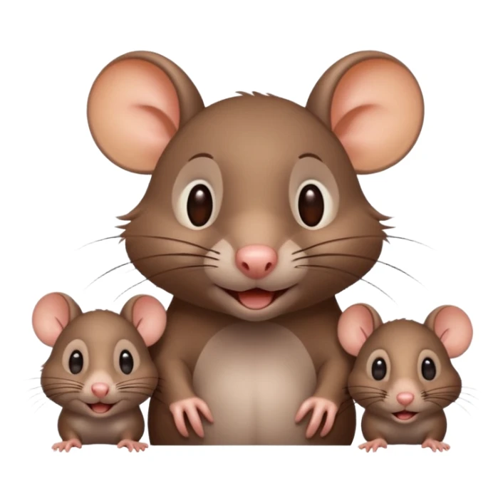 rat with family sticker