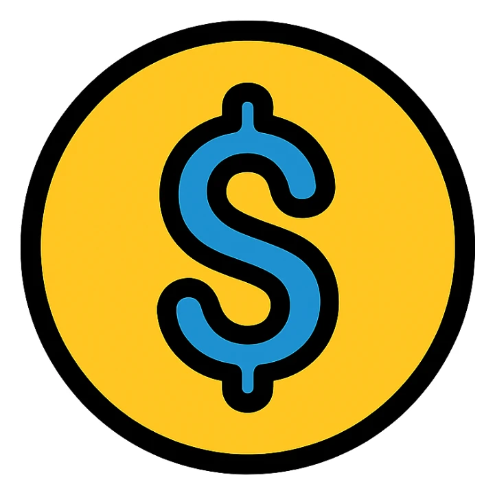 dinero money symbol sticker