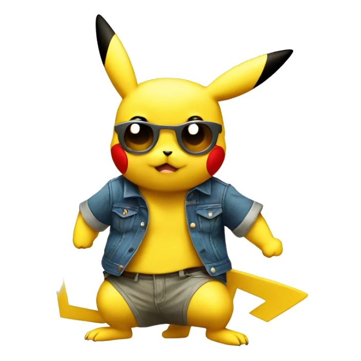 Pikachu cool sticker