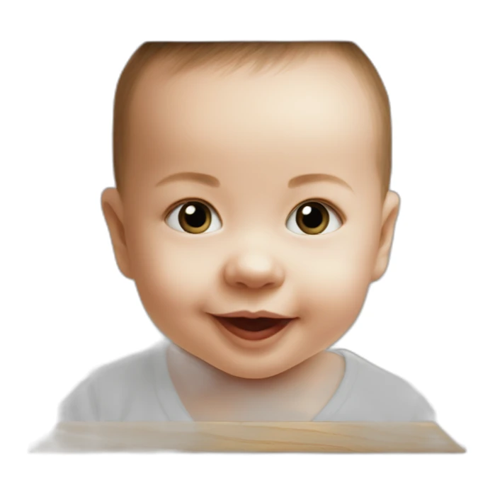 babyphoto-in-squarewoodenphotoframe sticker