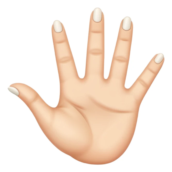 subtle emoji of a hand making a V shape with fingers, hinting at fingering, no explicit content, apple emoji style sticker