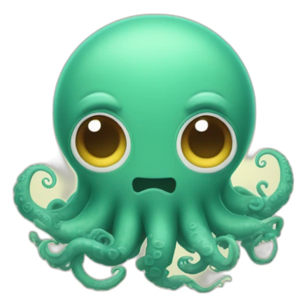 un kraken adorable qui s'est perdu sticker