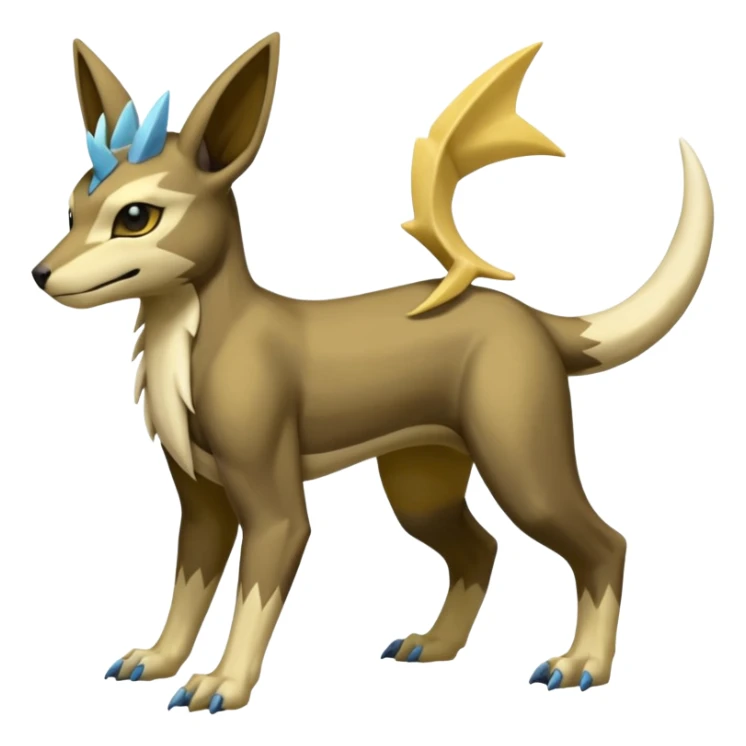 Manectric-Electrike-Lucio-Cubone-Umbreon-Marowak-Draco-Fakémon-hybrid-creature (full body), 4 legs sticker