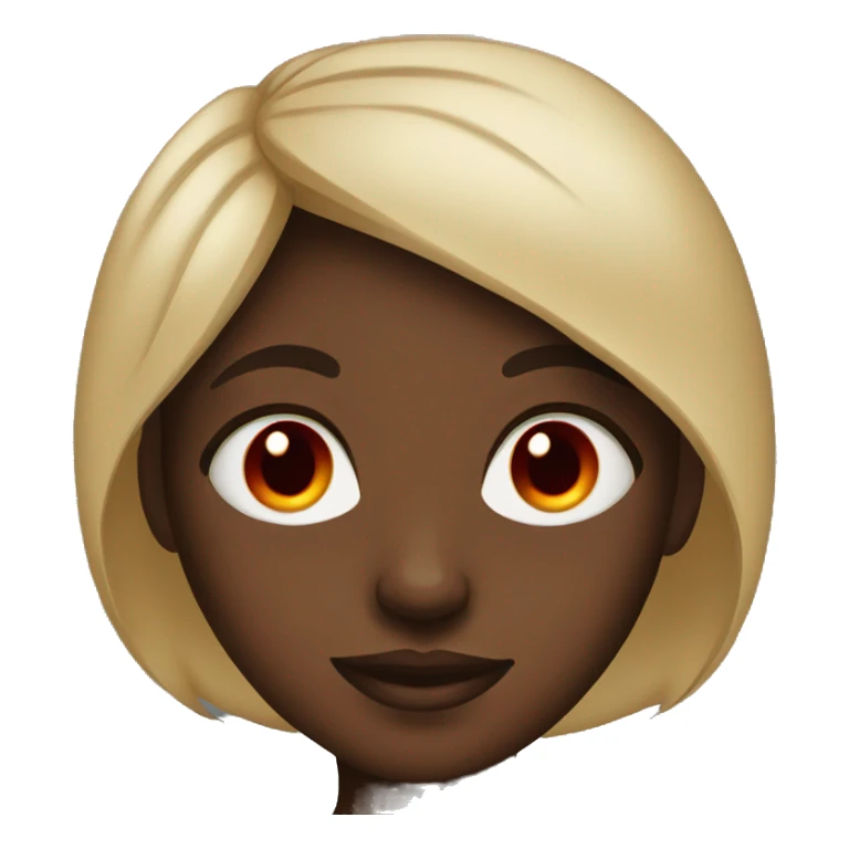Black girl with red eyes sticker