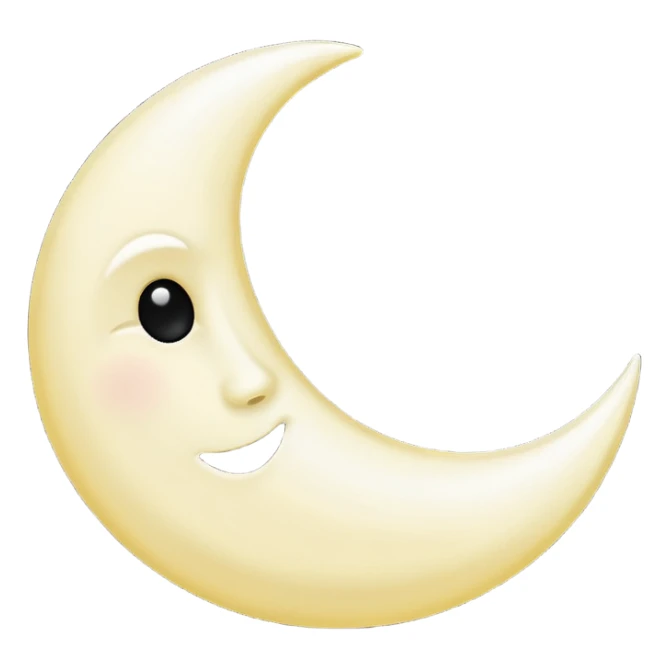 Genarate me a emoji of Dark mode moon in  sticker