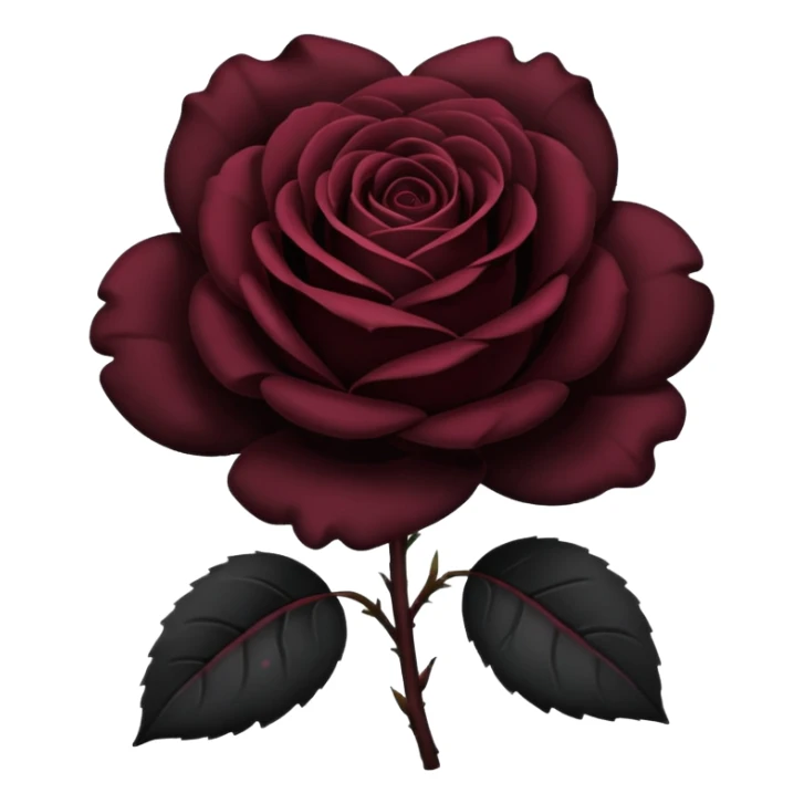 Black rose Emoji sticker