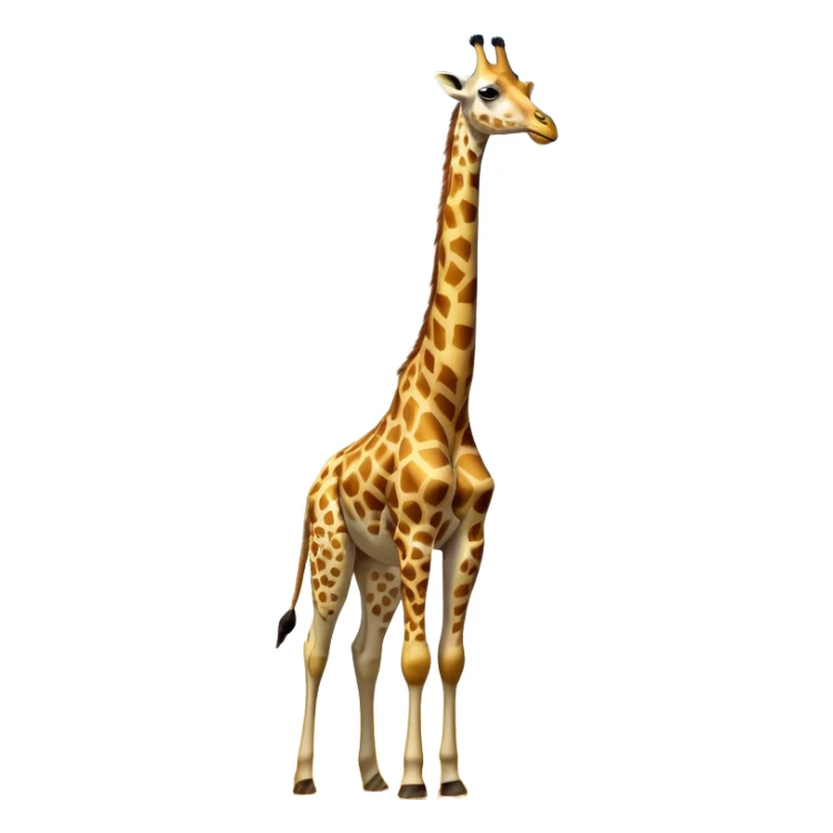 cinematic-giraffe-realistic-full-body-standing-emoji,-towering-elegantly-over-the-savanna,-long-neck-arched-slightly,-head-tilted-dramatically,-sleek-golden-coat-with-bold-brown-patches,-large-dark-eyes-exuding-playful-wisdom,-simplified-yet-realistic-focused-features,-highly-detailed,-glowing-with-an-almost-sarcastic-glow expressive eyes sticker