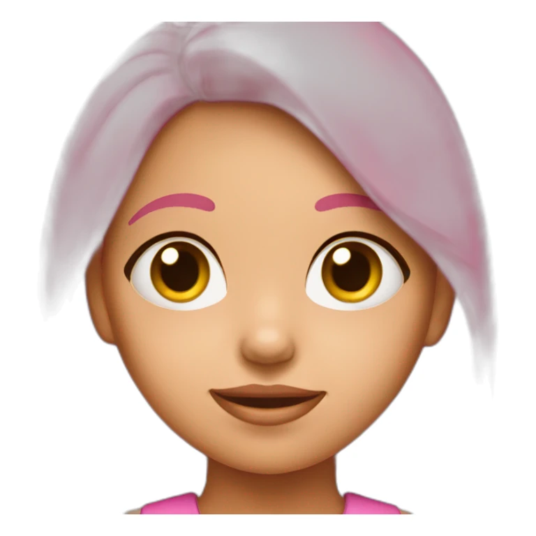 little girl with pink cheek sticker